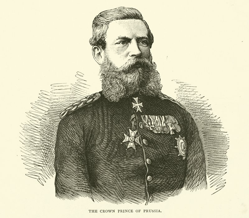 Le prince héritier de Prusse, août 1870 - English School