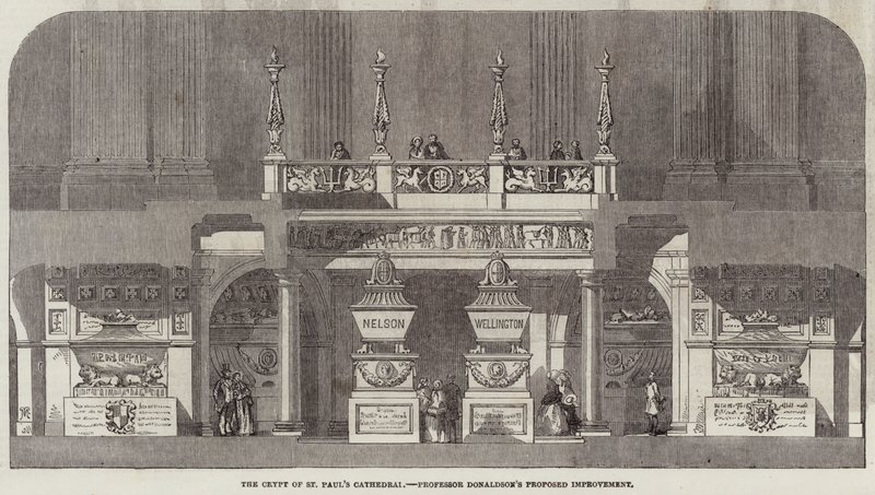La crypte de la cathédrale Saint-Paul, amélioration proposée par le professeur Donaldson - English School