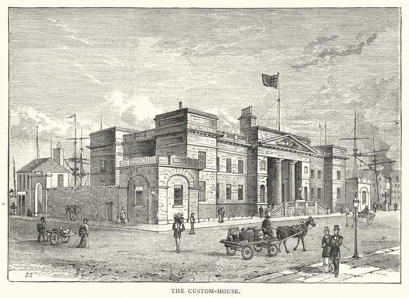 La Douane (gravure) - English School