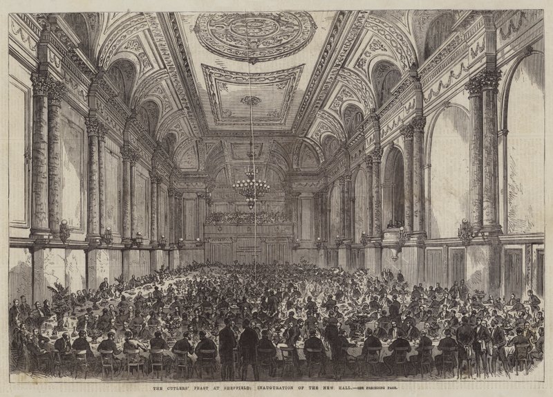 Le festin des couteliers à Sheffield, inauguration de la nouvelle salle - English School