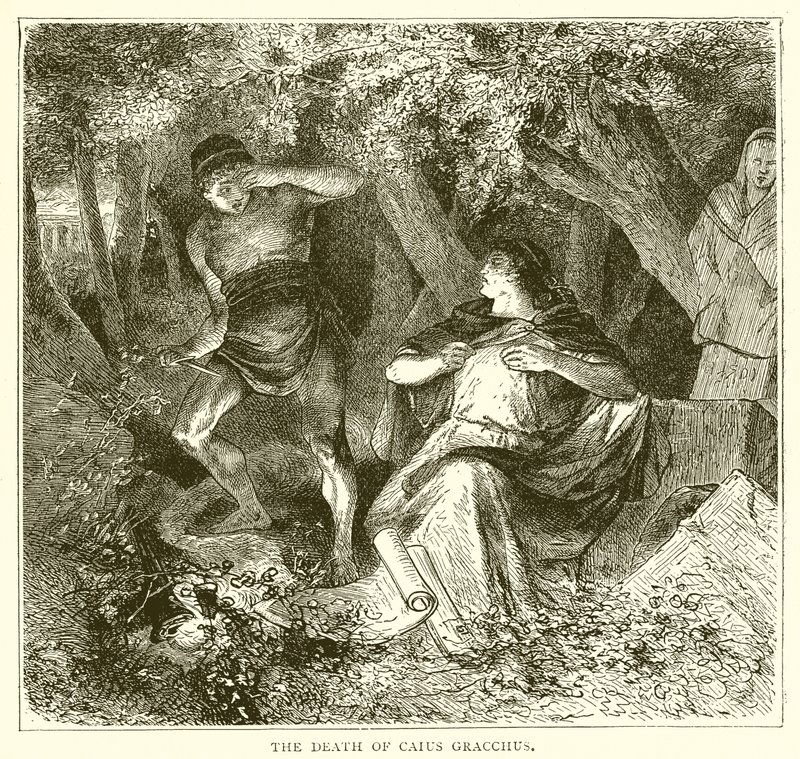 La mort de Caius Gracchus - English School