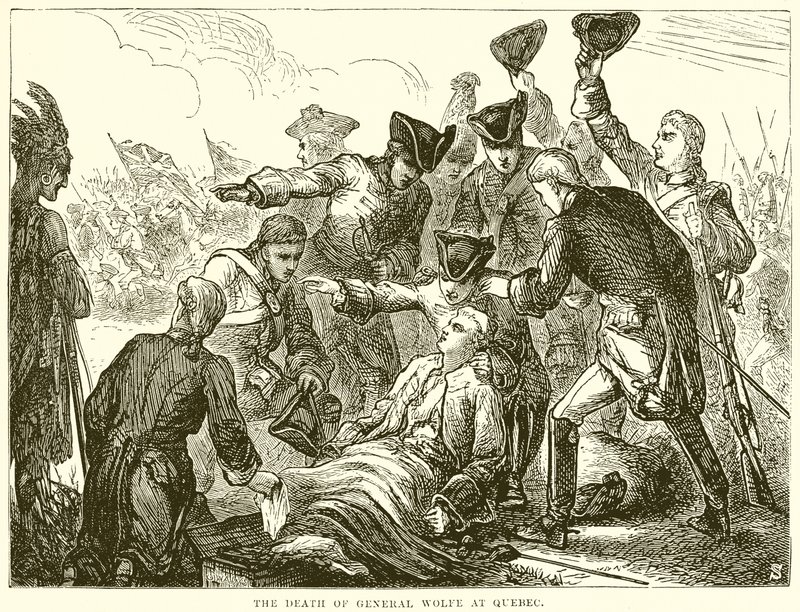 La mort du général Wolfe à Québec - English School