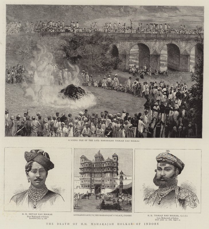 La mort de HH Maharajah Holkar d