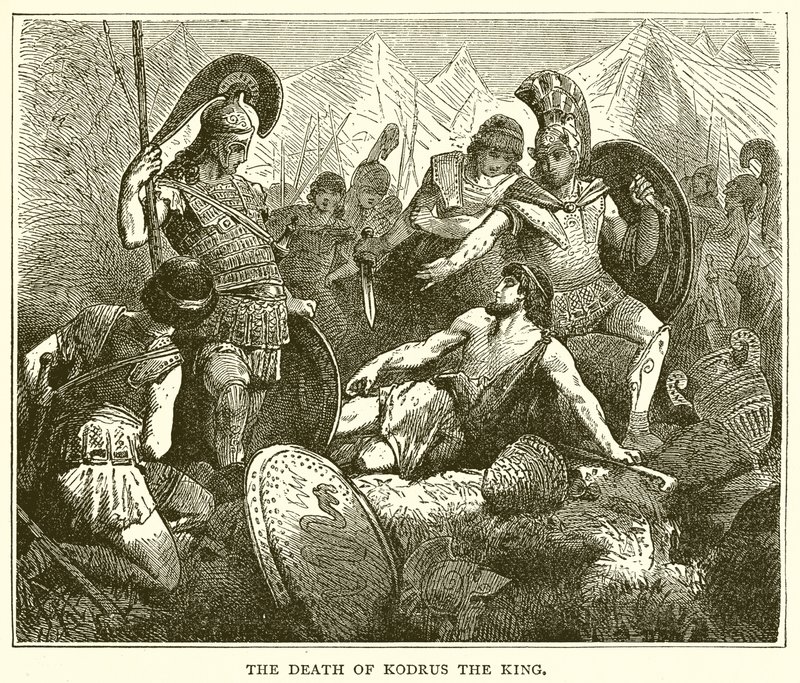 La mort de Codrus le roi - English School
