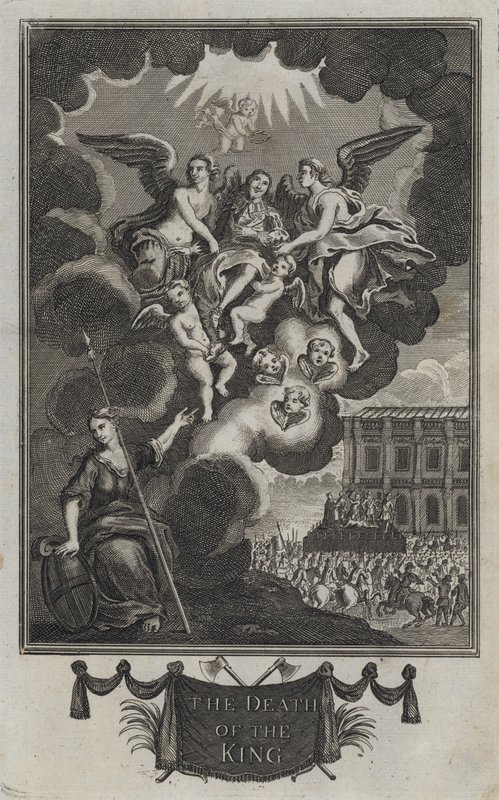 La mort du roi (gravure) - English School