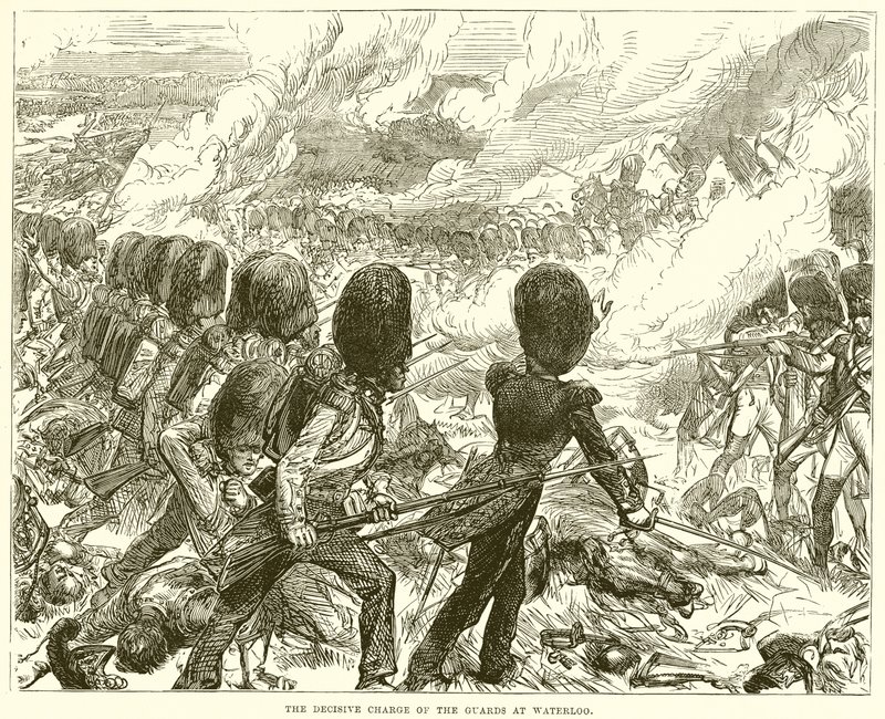 La Charge Décisive des Gardes à Waterloo - English School
