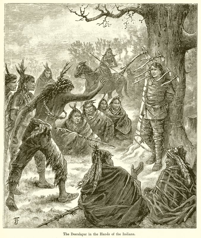 Le Deerslayer entre les mains des Indiens - English School