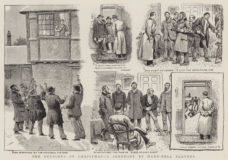 Les délices de Noël, une sérénade par des joueurs de cloches à main - English School
