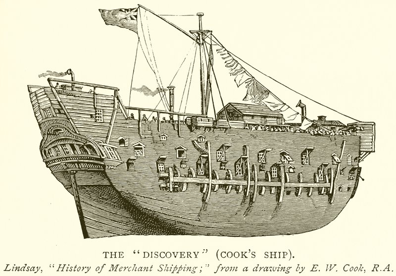 Le Discovery (navire de Cook) - English School