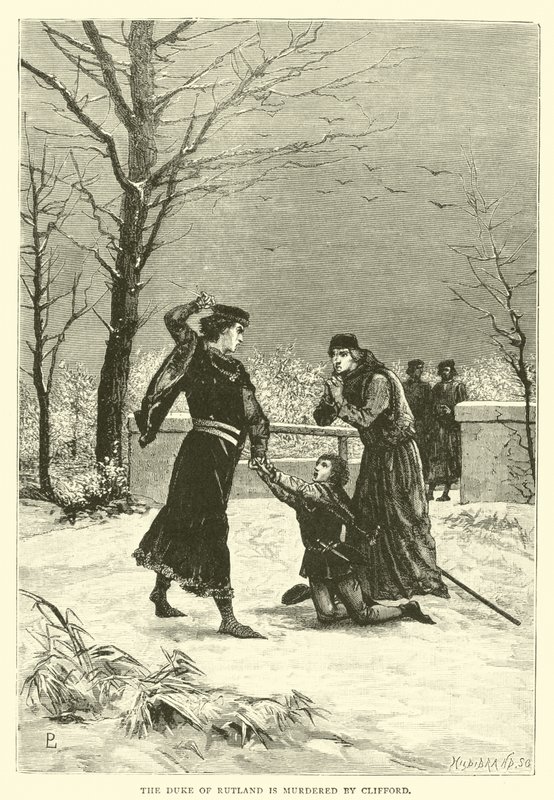 Le duc de Rutland est assassiné par Clifford - English School