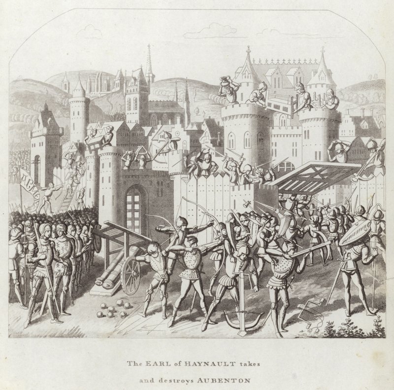 Le comte de Hainaut prend et détruit Aubenton - English School