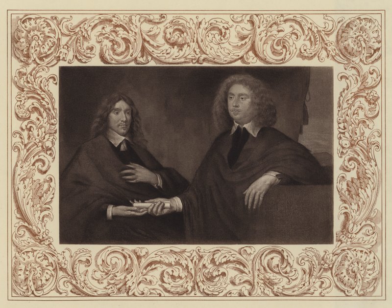 Le comte de Lauderdale (à droite) et le comte de Lanark (devenu plus tard deuxième duc de Hamilton) - English School