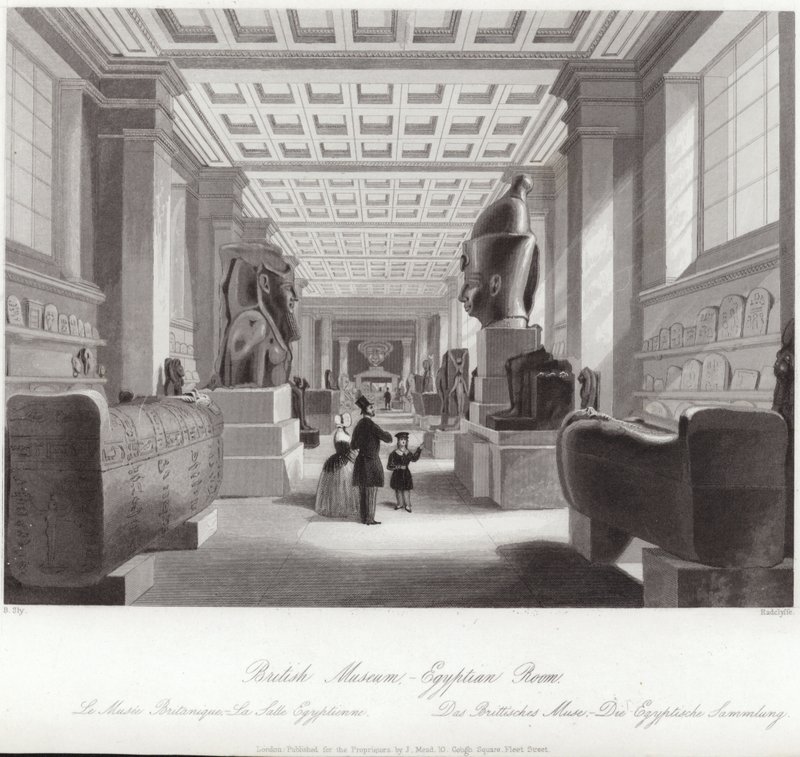 La salle égyptienne du British Museum - English School