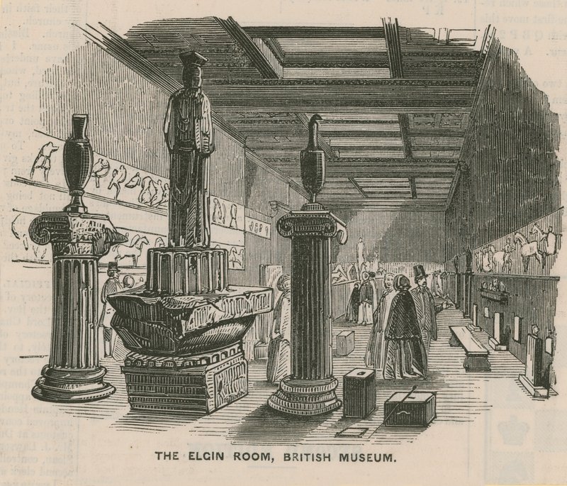 Salle Elgin au British Museum - English School