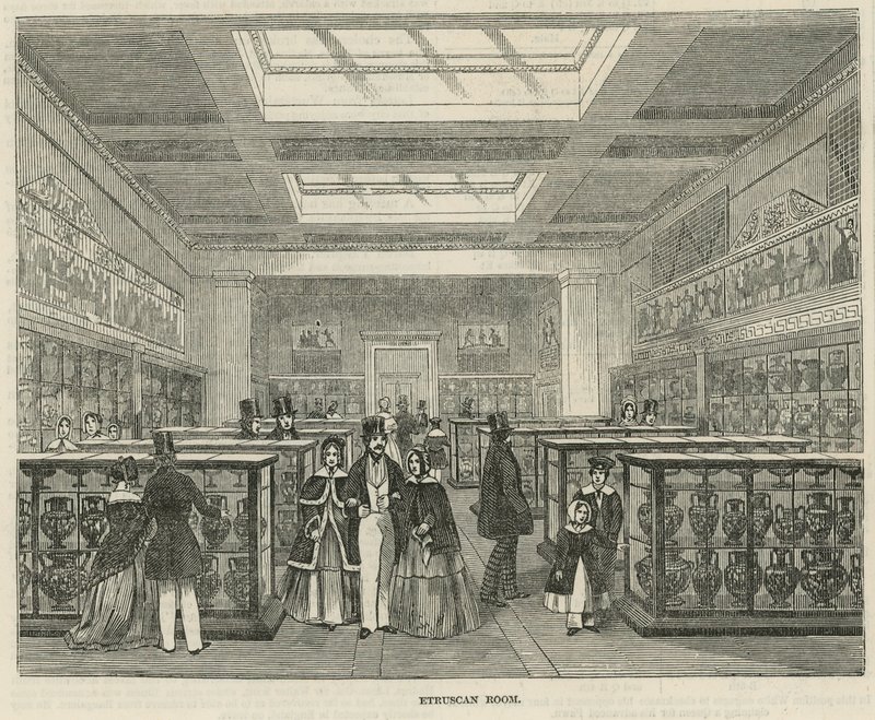 Salle étrusque au British Museum - English School