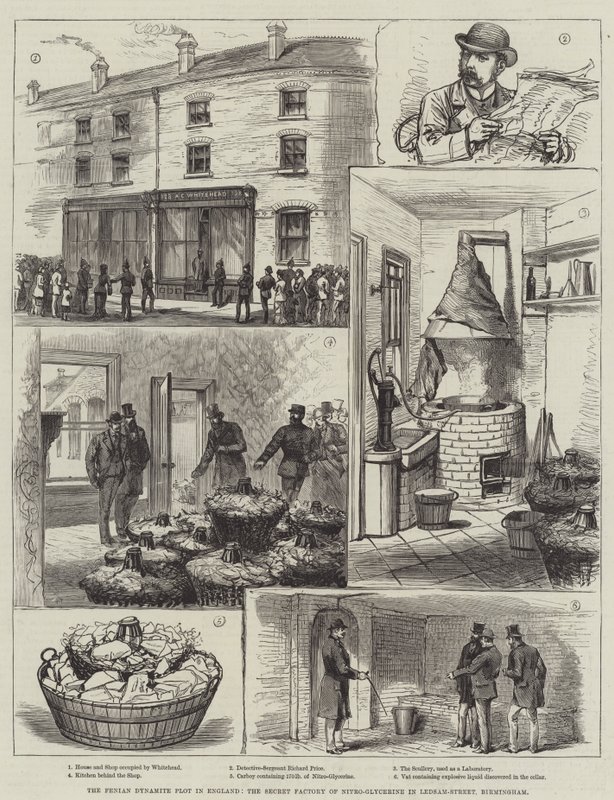 Le complot de dynamite des Fenians en Angleterre, l