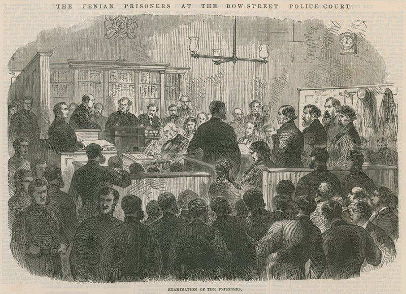 Les prisonniers fenians au tribunal de police de Bow Street - English School