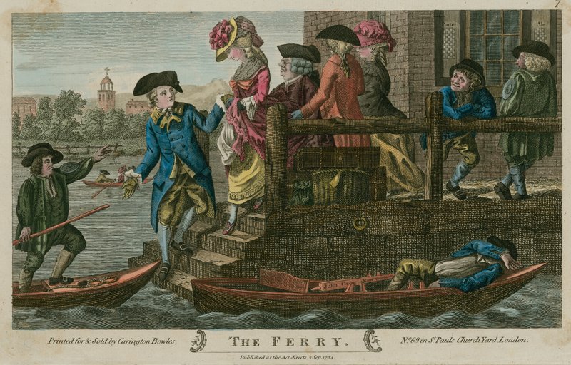 Le Ferry, rivière Thames, Londres - English School