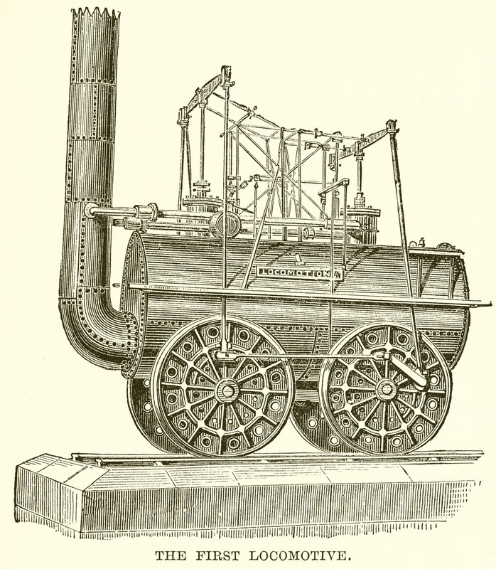 La première locomotive - English School
