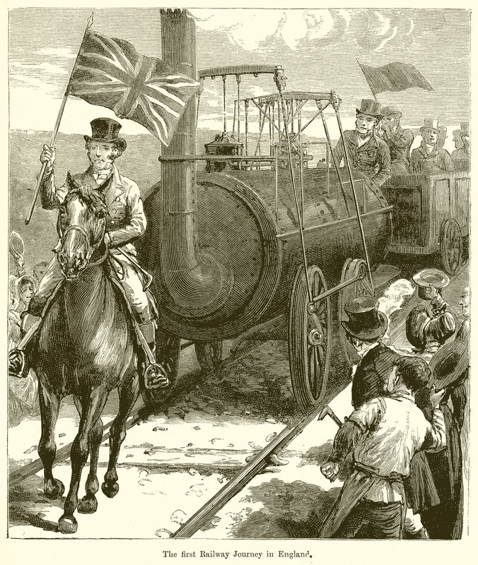 Le premier voyage ferroviaire en Angleterre - English School