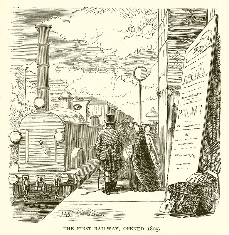 Le Premier Chemin de Fer, ouvert en 1825 - English School