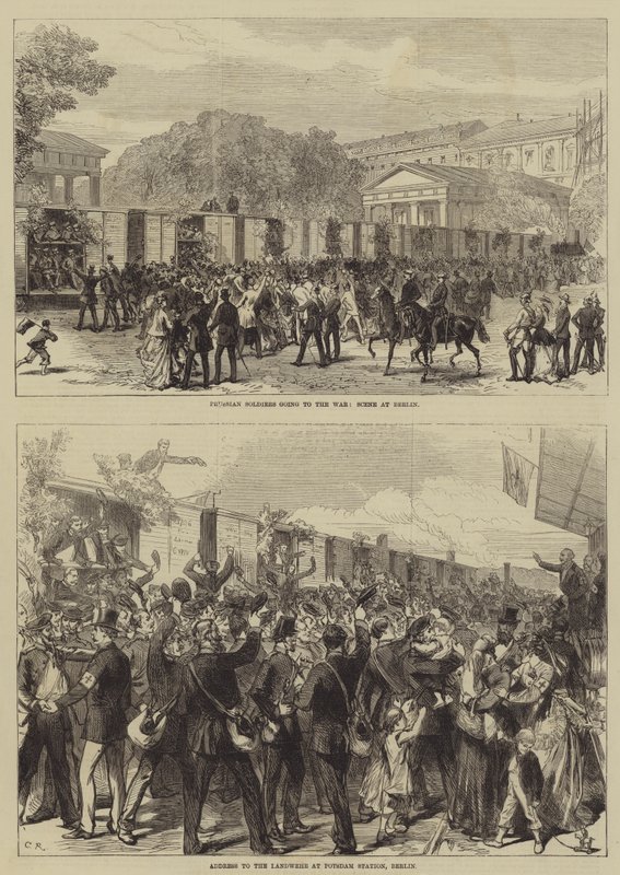 La guerre franco-prussienne (gravure) - English School