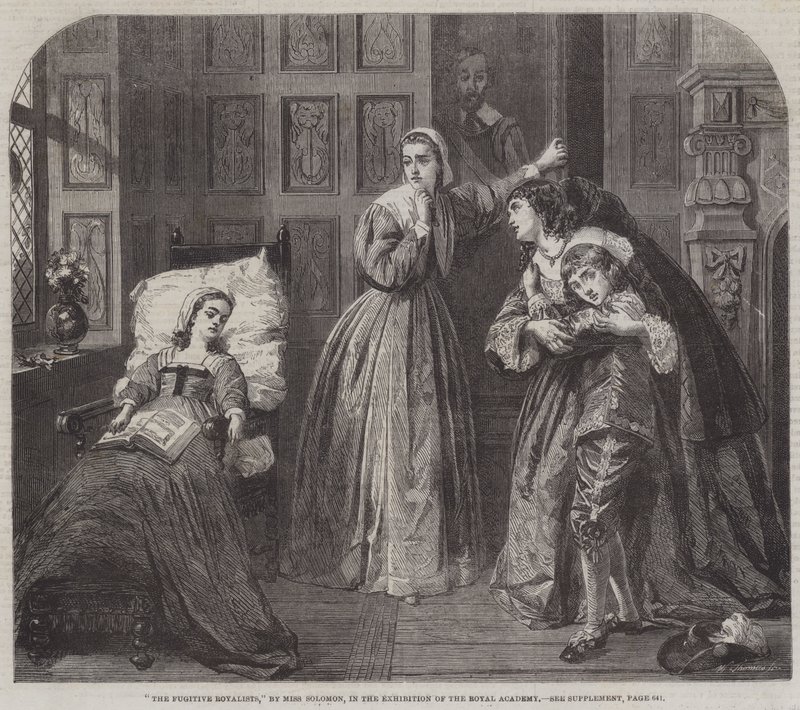 Les royalistes fugitifs (gravure) - English School