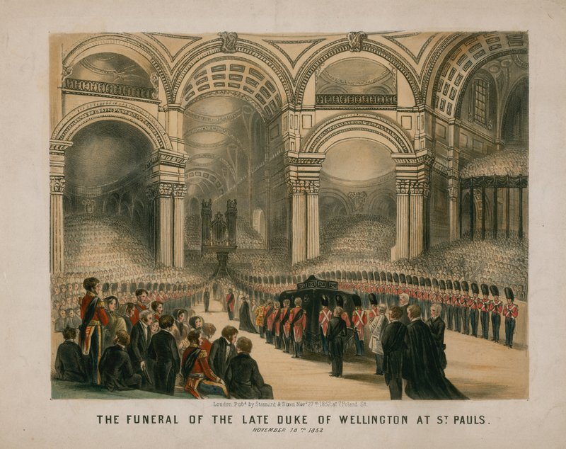 Les funérailles du défunt duc de Wellington à la cathédrale Saint-Paul - English School