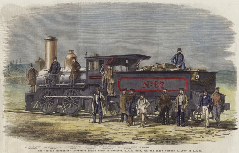 La locomotive George Stephenson construite à Hamilton - English School