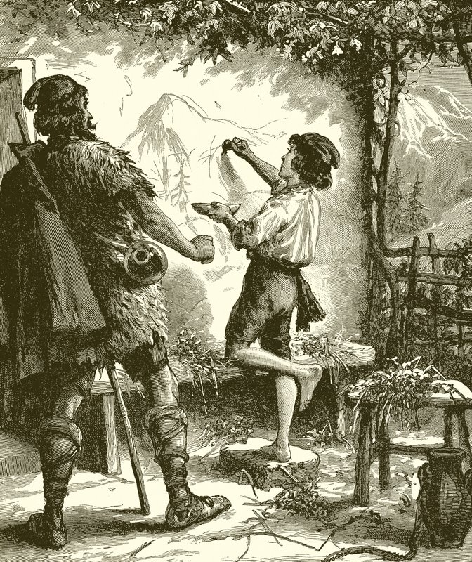 Le bon homme regardait avec étonnement - English School