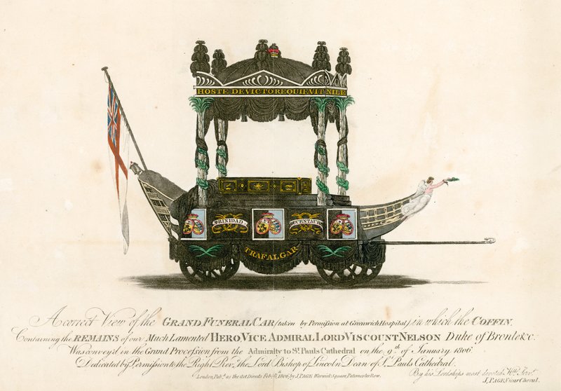 Le Grand Char Funèbre du Vice-Amiral Lord Viscount Nelson - English School