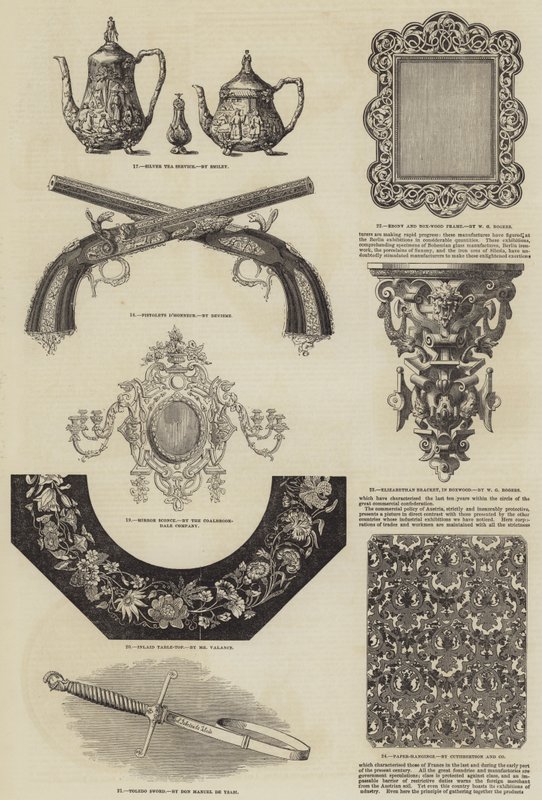 La Grande Exposition (gravure) - English School