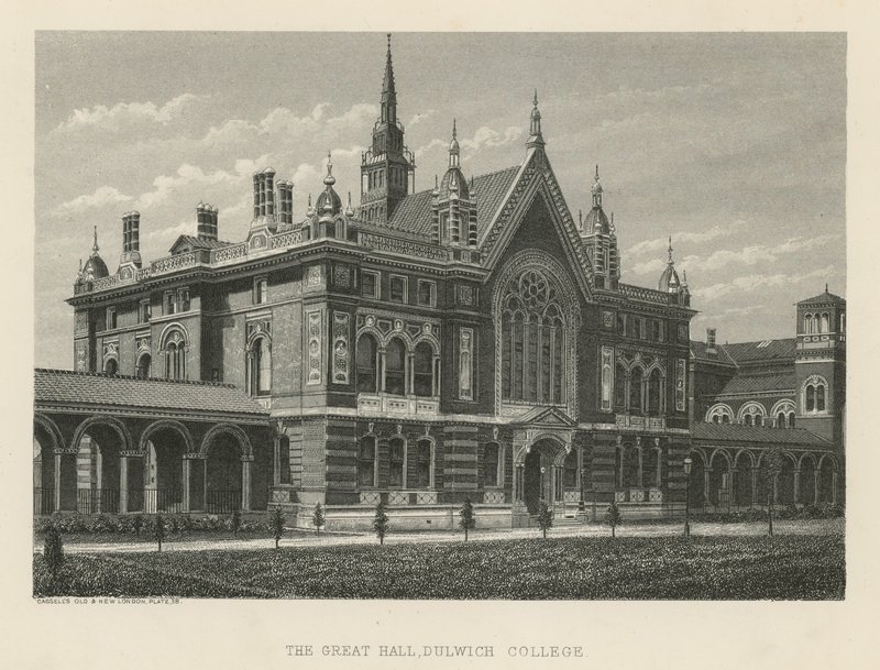 La grande salle du collège de Dulwich - English School