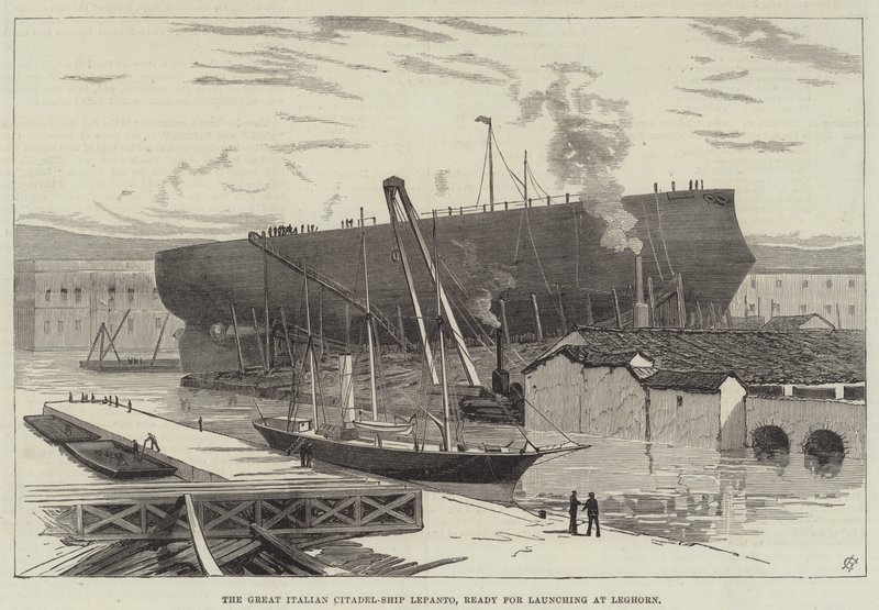 La grande citadelle italienne Lepanto, prête à être lancée à Livourne - English School