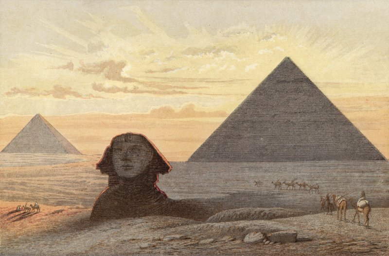 Le Grand Sphinx et les Pyramides de Gizeh - English School