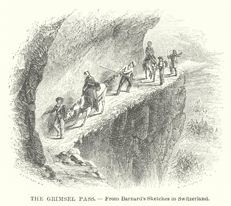 Le col du Grimsel (gravure) - English School