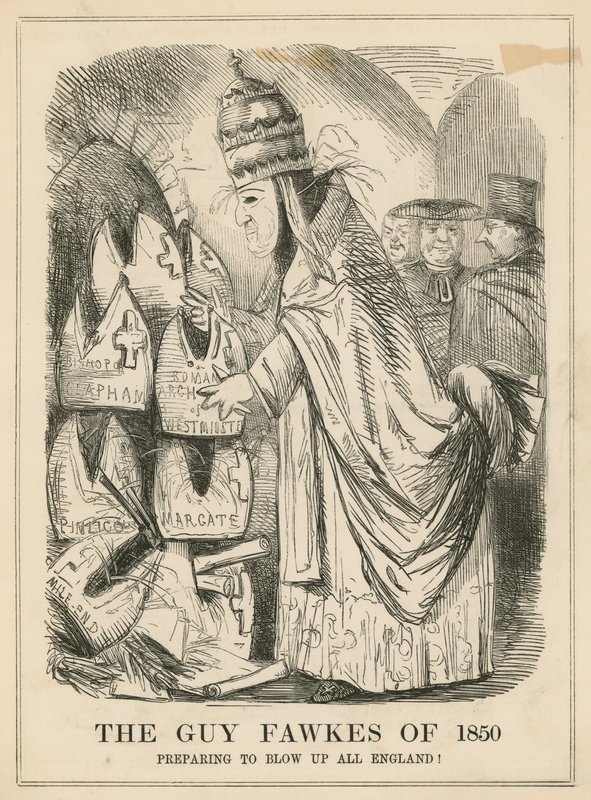 Le Guy Fawkes de 1850 - English School
