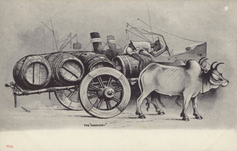 Le "Hackery" (lithographie) - English School
