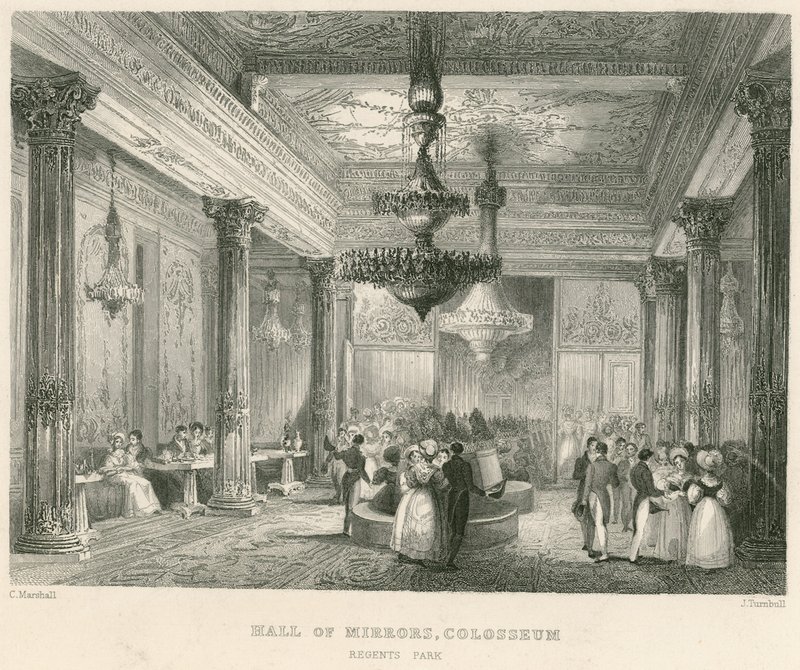 La Galerie des Glaces, Colosseum, Regents Park, Londres - English School