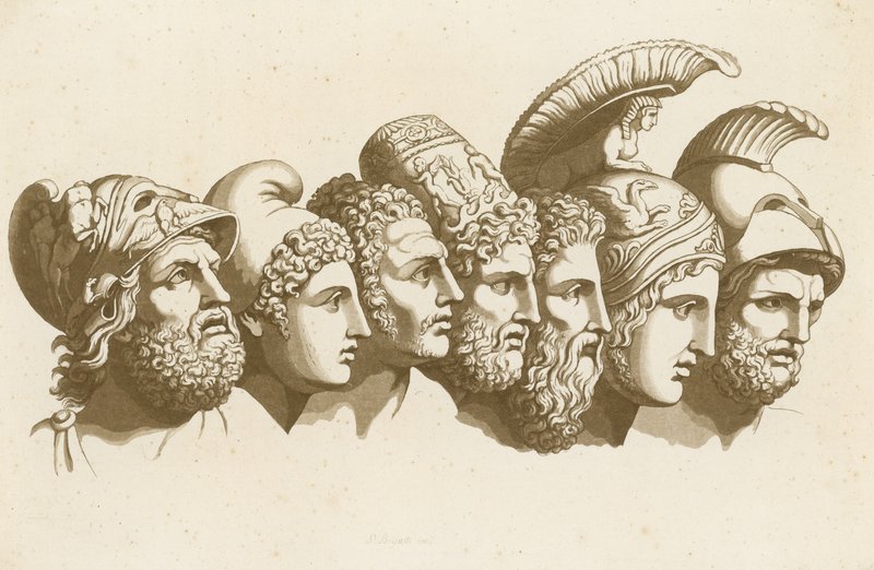 Les héros de la guerre de Troie - English School