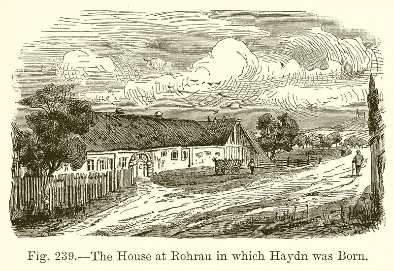 La maison à Rohrau où Haydn est né - English School