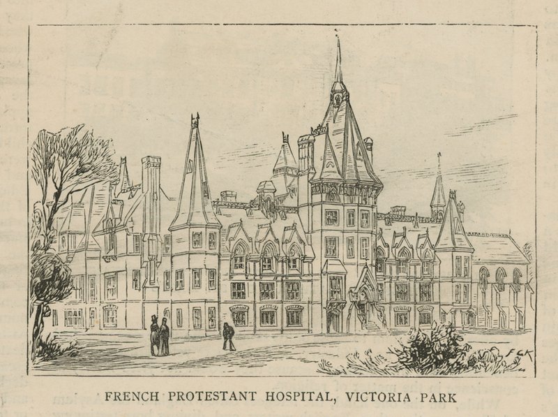 Les Huguenots en Angleterre : Hôpital protestant français, Victoria Park - English School