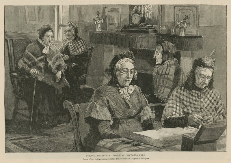 Les Huguenots en Angleterre : Hôpital protestant français, Victoria Park - English School