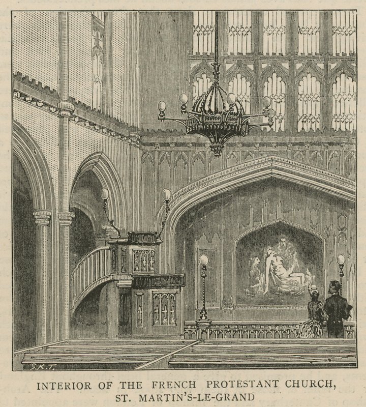 Les Huguenots en Angleterre : Intérieur de l