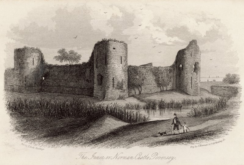 Le château intérieur ou normand à Pevensey - English School