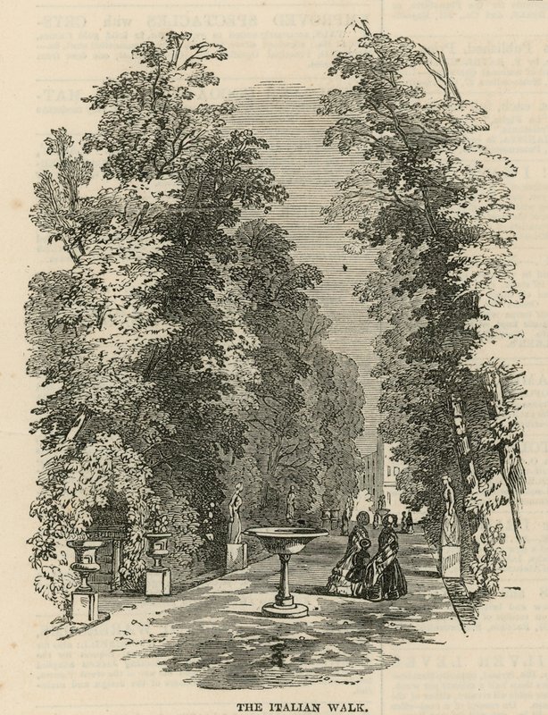 La promenade italienne dans les jardins de Vauxhall - English School