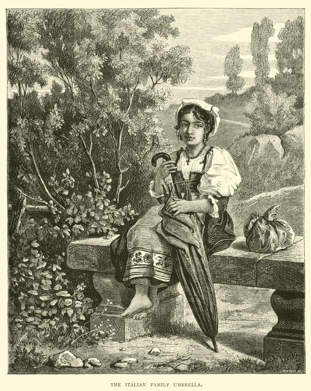 Le parapluie de la famille italienne - English School