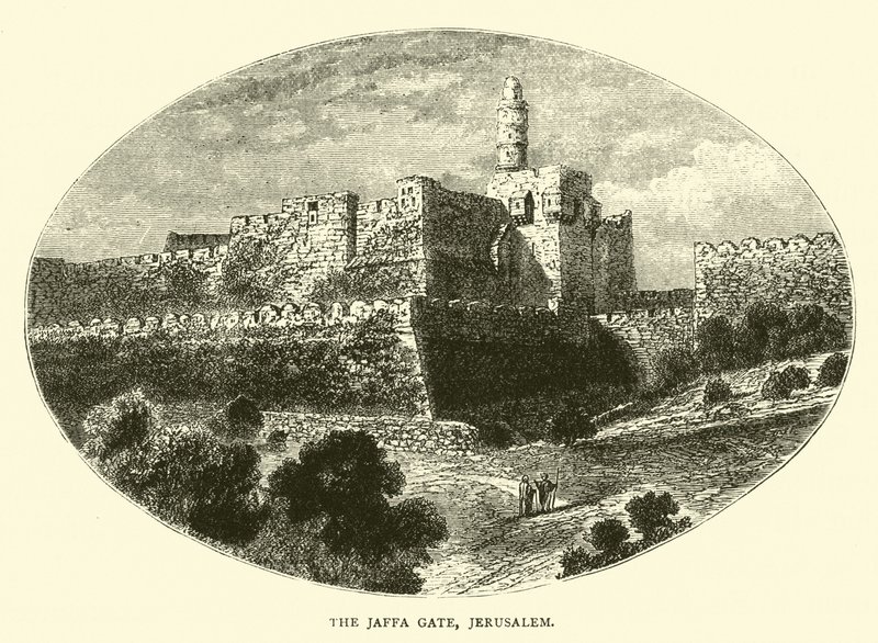 La porte de Jaffa, Jérusalem - English School