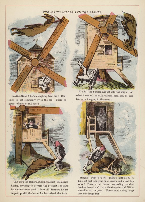 Le meunier farceur et le fermier - English School