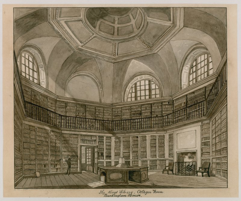 Bibliothèque du Roi, Salle Octogonale, Palais de Buckingham - English School